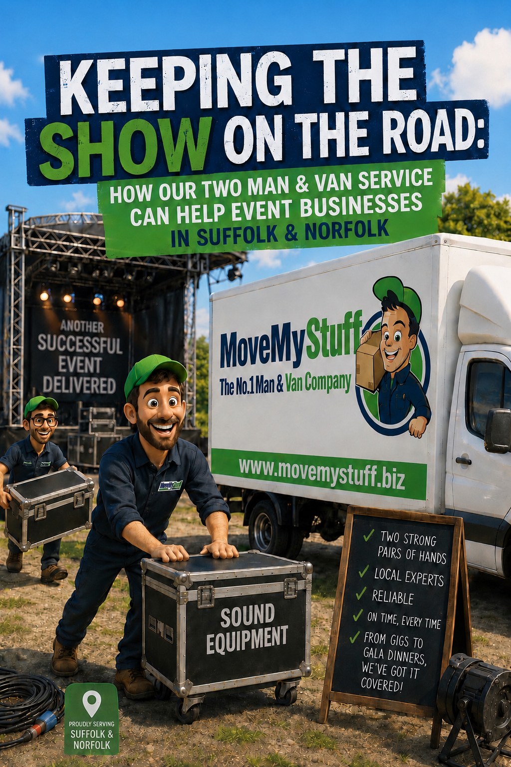 Keeping the Show on the Road: How Our Two-Man-and-Van Service Helps Event Businesses in Suffolk &amp; Norfolk 